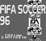 FIFA Soccer 96 title screen for GameBoy